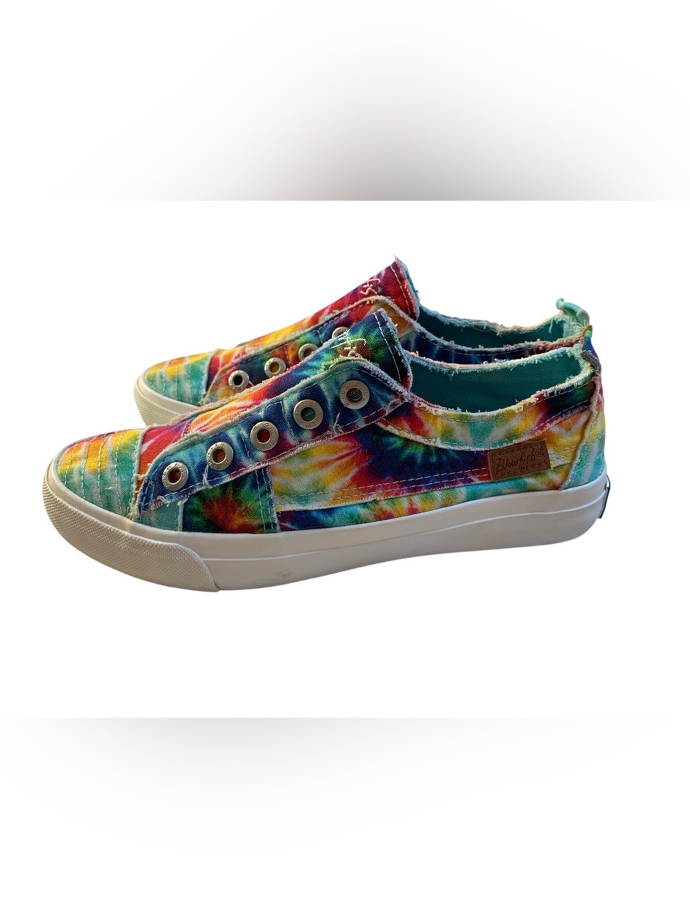 Blowfish Tie-Dye Slip-On Sneakers - Rainbow Multi- Size 7